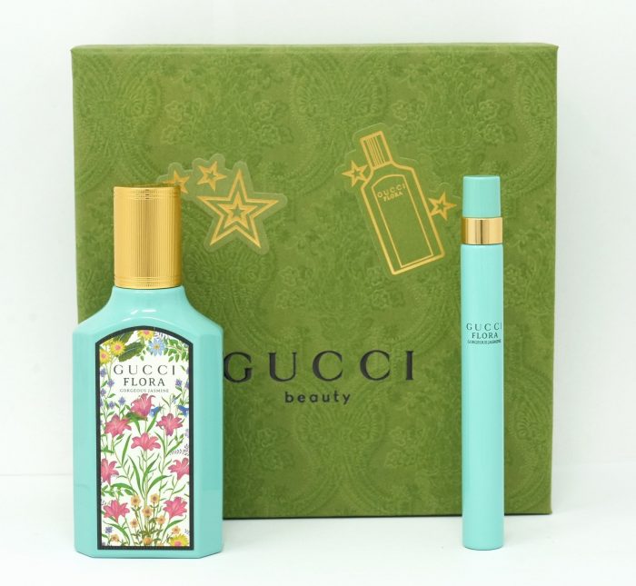 Gucci Flora Gorgeous Jasmine 2pc Gift Set (1.6oz EDP SP,10ml EDP SP) - Image 2