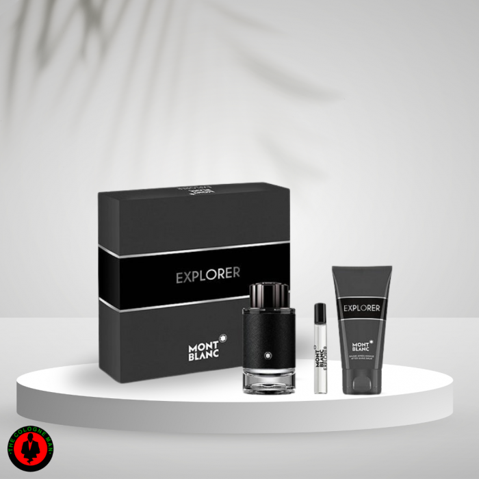 Mont Blanc Explorer for Men - 3 Pc Gift Set (3.3oz EDP Spray, 7.5ml EDP Spray 3.3oz Shower Gel)