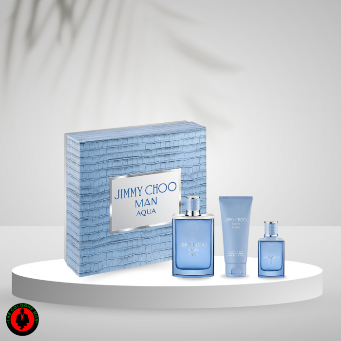 Jimmy Choo Man Aqua 3 PC Gift Set (Hard Box)