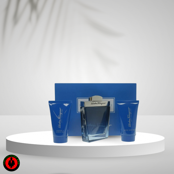 Salvatore Ferragamo Subtil 3pc Gift Set For Men EDT SP (3.4, SG 2.5, AS 2.5 OZ)