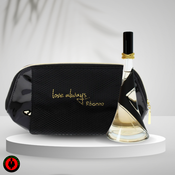 Rihanna Reb'l Fleur by Rihanna EDP Spray 3.4oz + LOVE ALWAYS Cosmetic Case